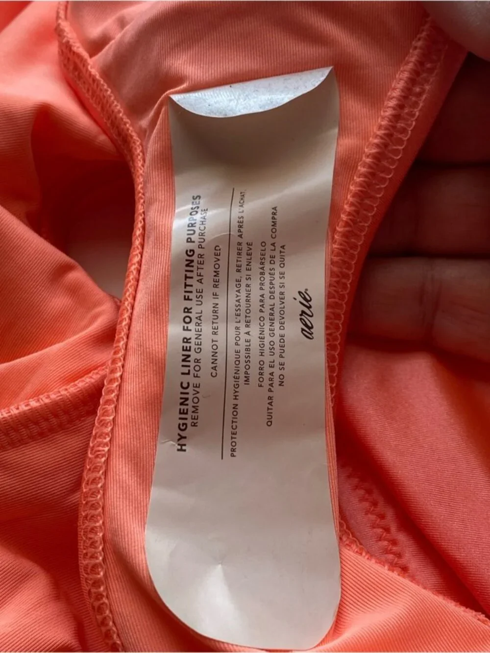 Aerie Shine Lace Plunge One Piece Swimsuit XL Coral UPF 50 Low Back Cheeky NEW